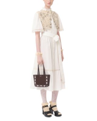 Nellc&ocirc;te Mini VLogo Shopping Tote Bag in Suede