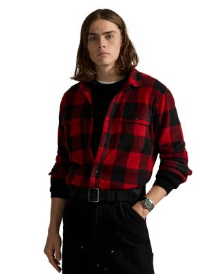 Plaid Knit Flannel Overshirt