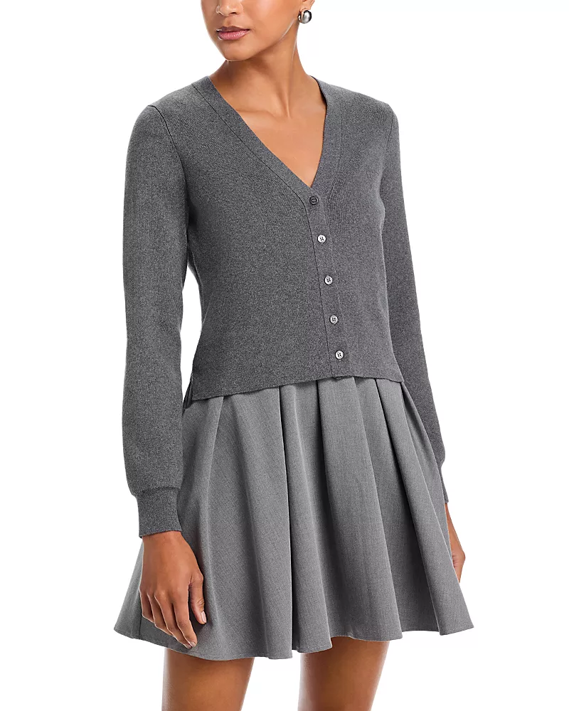 Staud Milo Mixed Media Dress