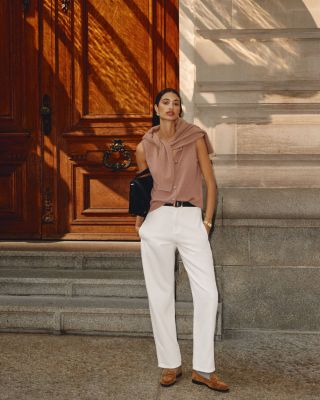 100% Cashmere Crewneck Cardigan Sweater - Exclusive