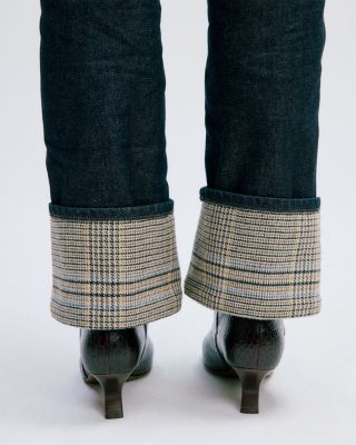 Shea High Rise Ankle Cuffed Jeans in Twilight Rinse Combo