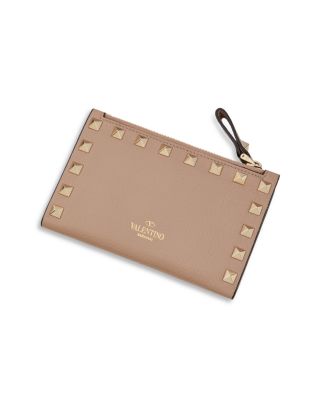 Rockstud Zip Card Case