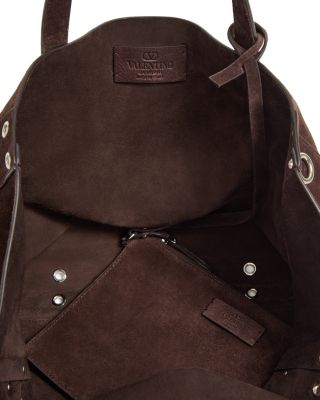 Nellc&ocirc;te Medium Shopping Tote Bag in Suede