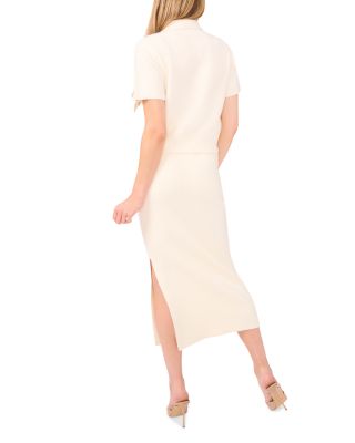 Short Sleeve Polo Collar Top