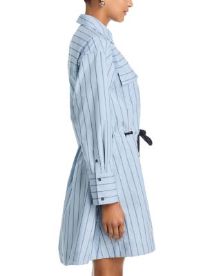 Long Sleeve Belted Shirt Dress