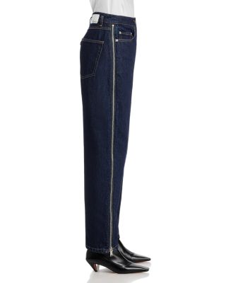 High Rise Ankle Barrel Jeans in Dark Indigo