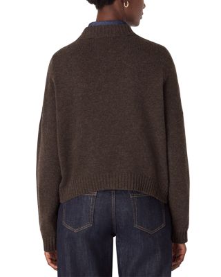 Wool Curved Hem Sweater