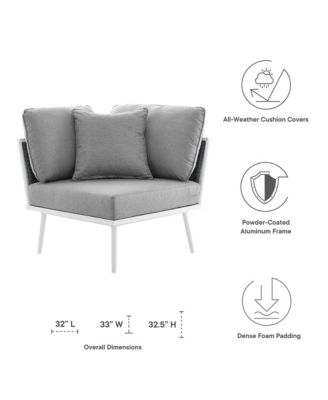Stance Outdoor Patio Aluminum Corner Chair