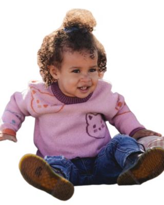 Girls' Knit Jacquard Sweater - Baby