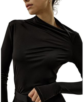  Scoop-Neck Pure Silk Slim Fit Top