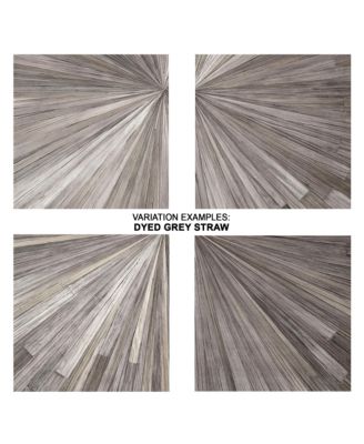 Palm Marquetry Decorative Tray