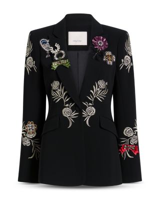 Heritage Rose Embroidered Blazer