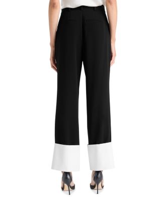 Maesa Contrast Hem Pants