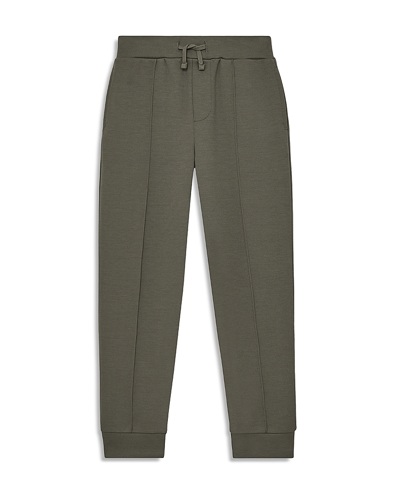 Reiss Dark Sage Premier Interlock Jersey Joggers 9-13 In Green