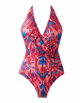 Ikat Dorado Wrapsody One Piece Swimsuit