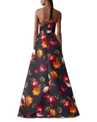 Strapless A Line Gown