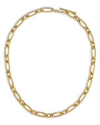 Pav&eacute; Link Collar Necklace, 16.14" 