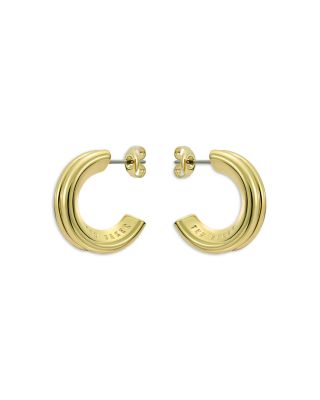 Hidden Heart Small Hoop Earrings