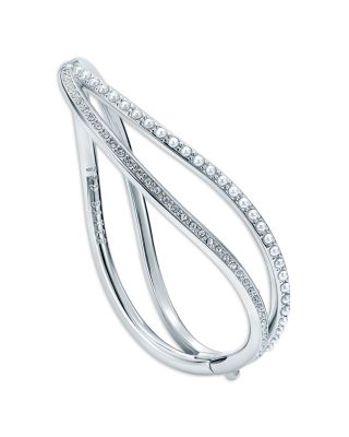 Crystal Wavy Bangle Bracelet