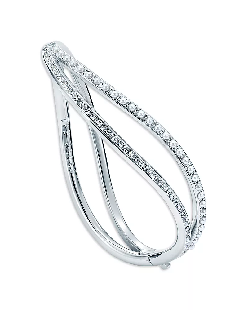 Ted Baker Crystal Wavy Bangle Bracelet