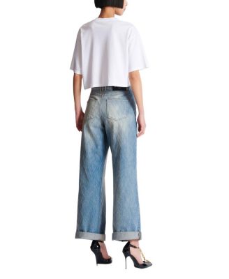  T-Shirt With Balmain Paris Print