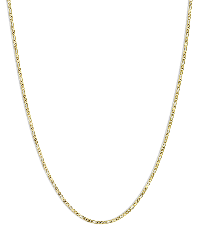 Zoe Lev 14k Yellow Gold Fine Figaro Link Chain Necklace, 18 In Gold