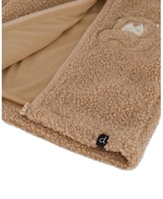 Boys' Sherpa Bear Hooded Zip Jacket - Baby