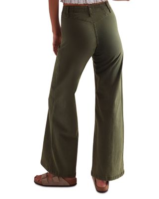 Libre High Rise Wide Leg Jeans in Thyme