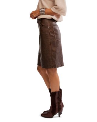 Sycamore Faux Leather Skirt