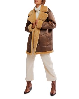 Mari Reversible Aviator Coat