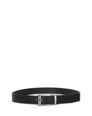 Men's T Embossed Leather Belt