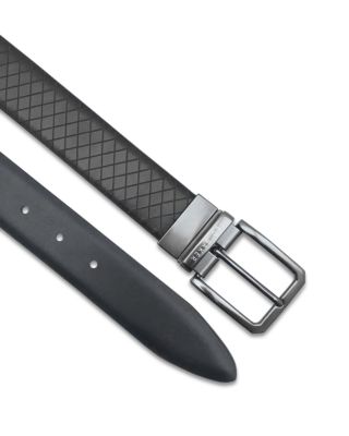 Men's Embossed Leather Belt