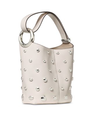 Halo Mini Studded Leather Bucket Bag