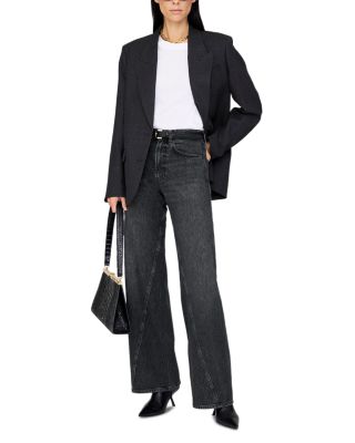 Brie High Rise Jeans in Washed Black