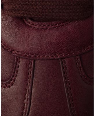 Men's Montecarlo Re-Edition 2005 Antiqued Nappa Leather Sneakers in Burgundy