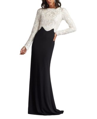 Verae Embroidered Bodice Gown