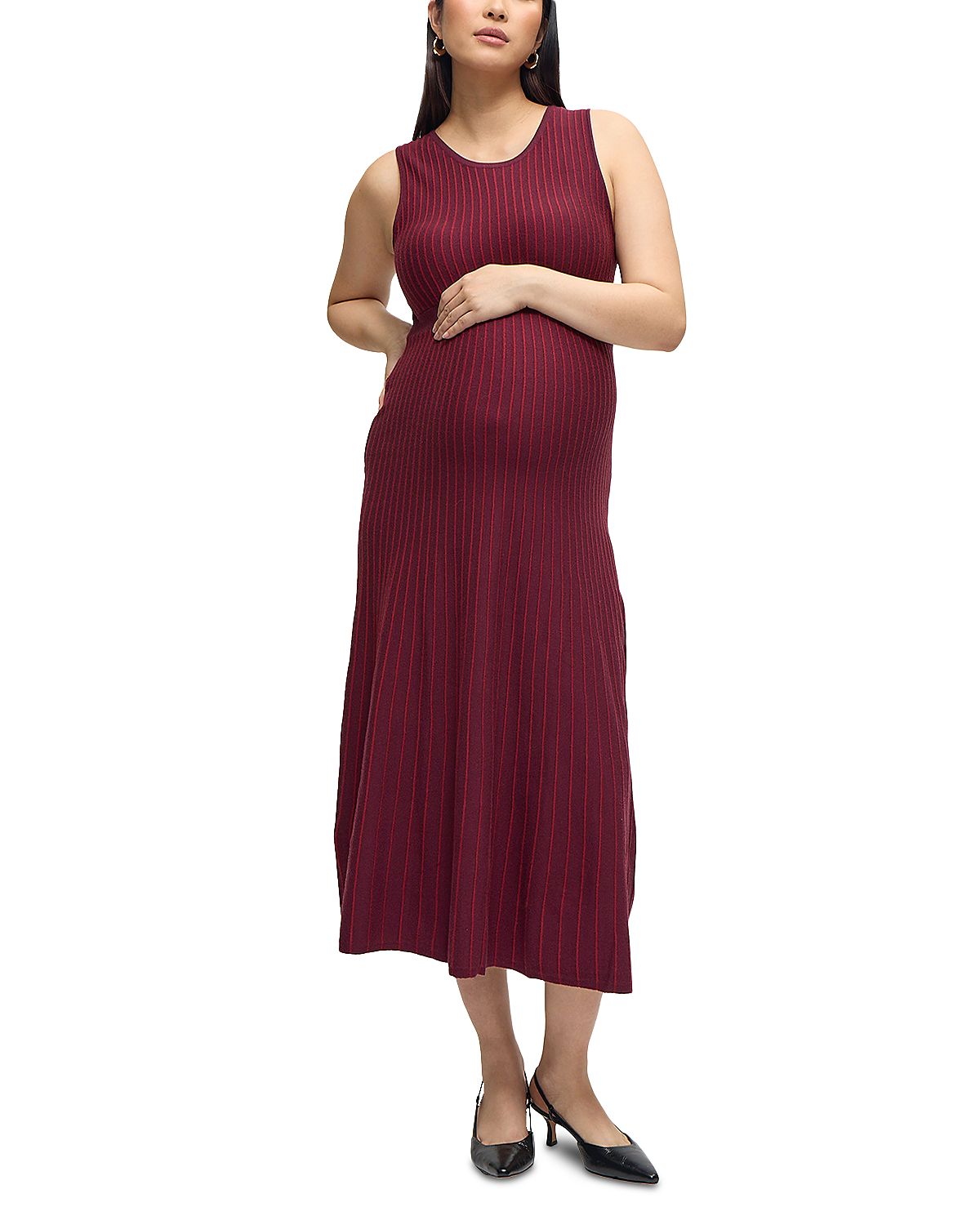 Ingrid & Isabel Striped Maternity Sweater Dress