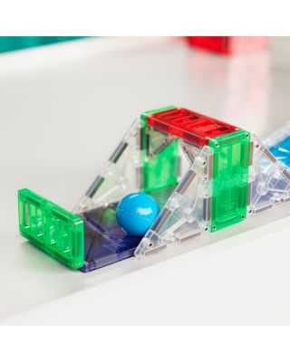 Rail Racers Deluxe Magnetic Construction Set, 90 Piece - Ages 3+