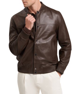 Leeams Leather Classic Bomber Jacket