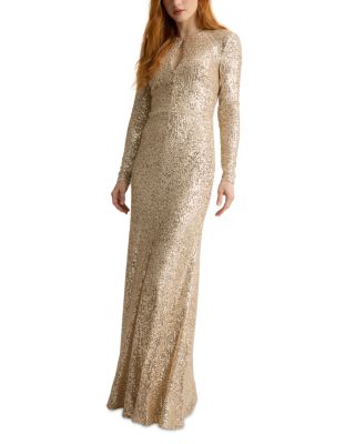 Stretch Sequin Paillette Gown