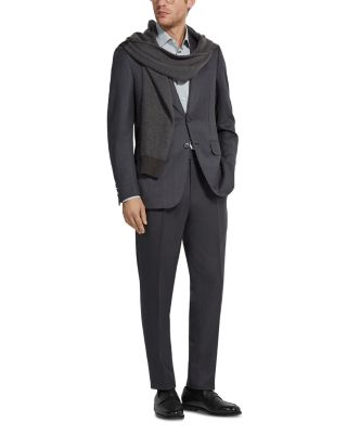 Silk, Cotton & Cashmere Stripe Regular Fit Dress Shirt