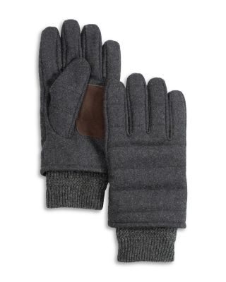 Wool Channel Quilted Gloves