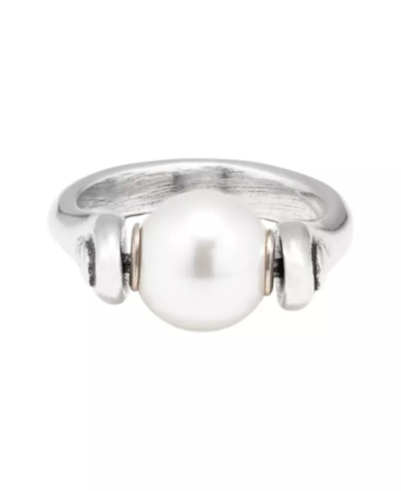 UNOde50 Silver Pearl Accent Ring