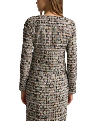 Iridescent Multi Tweed Jacket