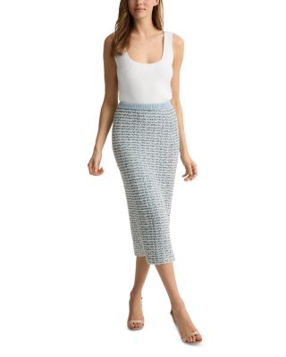 Soft Eyelash Sequin Knit Skirt