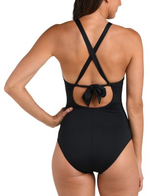 Ruched Cutout One Piece Swimsuit