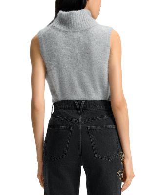 Mazzy Brushed Cashmere Sleeveless Sweater