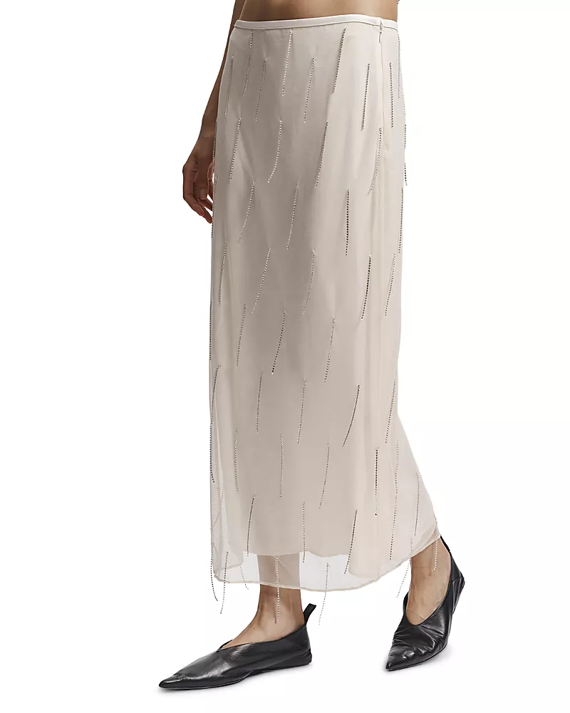 Saint Art Billie Embellished Maxi Skirt