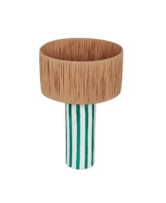  Ravello Striped Papier Mache Table Lamp
