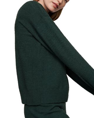 Boucle Crewneck Pullover Sweatshirt